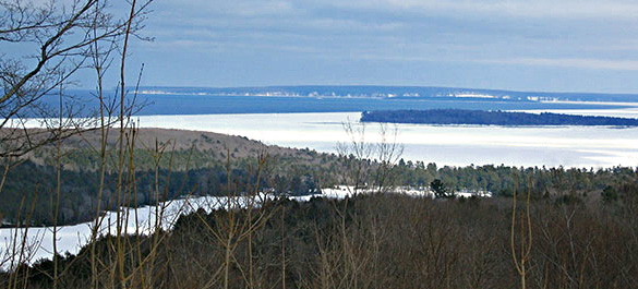 Au Train Island from Onota Hill